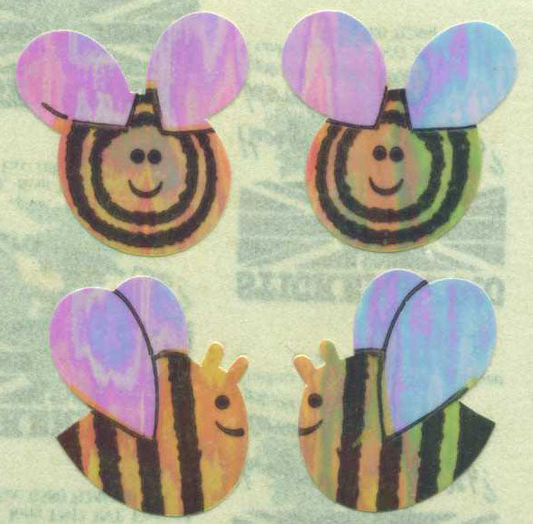 Sticker - Perlmut - Bienen