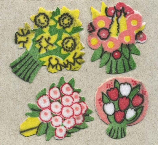 Sticker - Samt- Blumenstrauss