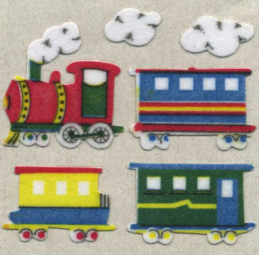 Sticker - Samt- Dampflokomotive