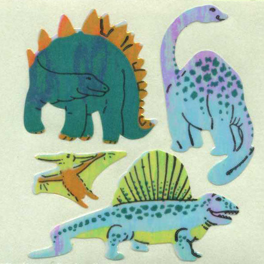 Sticker - Perlmut - Dinosaurier