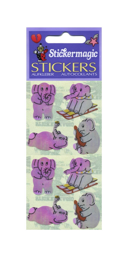 Sticker - Perlmut - Elefanten