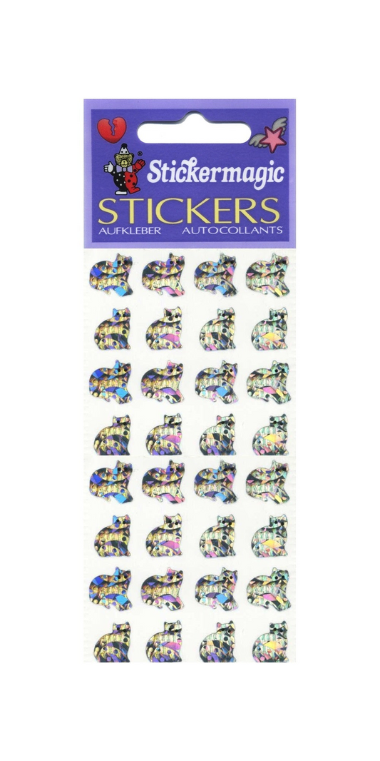 Sticker - Glitzer - Mini Katzen