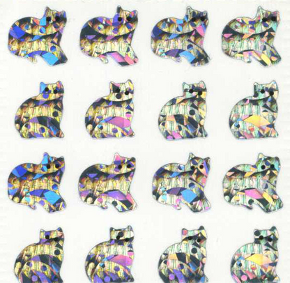 Sticker - Glitzer - Mini Katzen