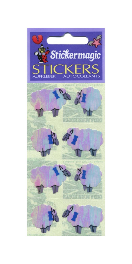 Sticker - Perlmut - Schafe