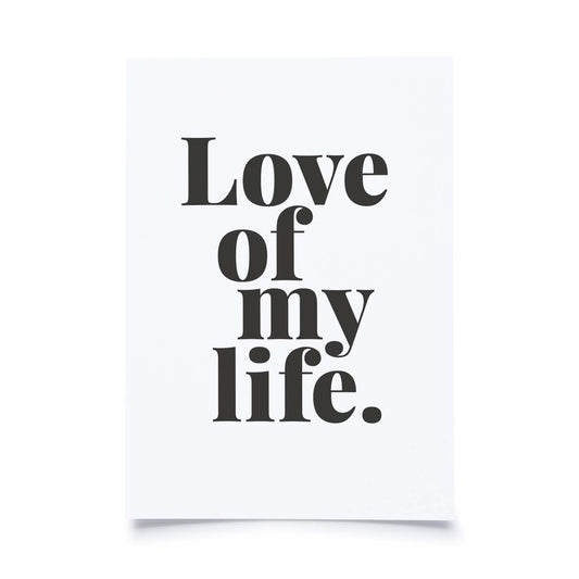 BlissBox.ch Postkarte Love Of My Life Papeterie Schweiz