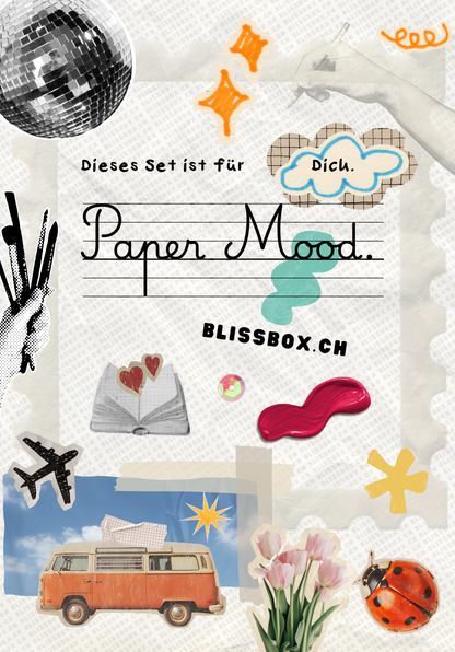 Blissbox.ch Collage Kit Paper Mood Papeterie Schweiz Chur