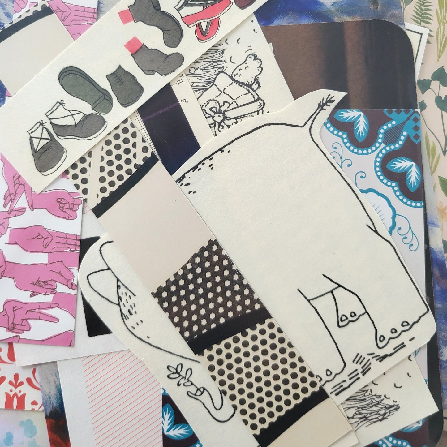 Blissbox.ch Collage Kit Paper Mood Papeterie Schweiz Chur