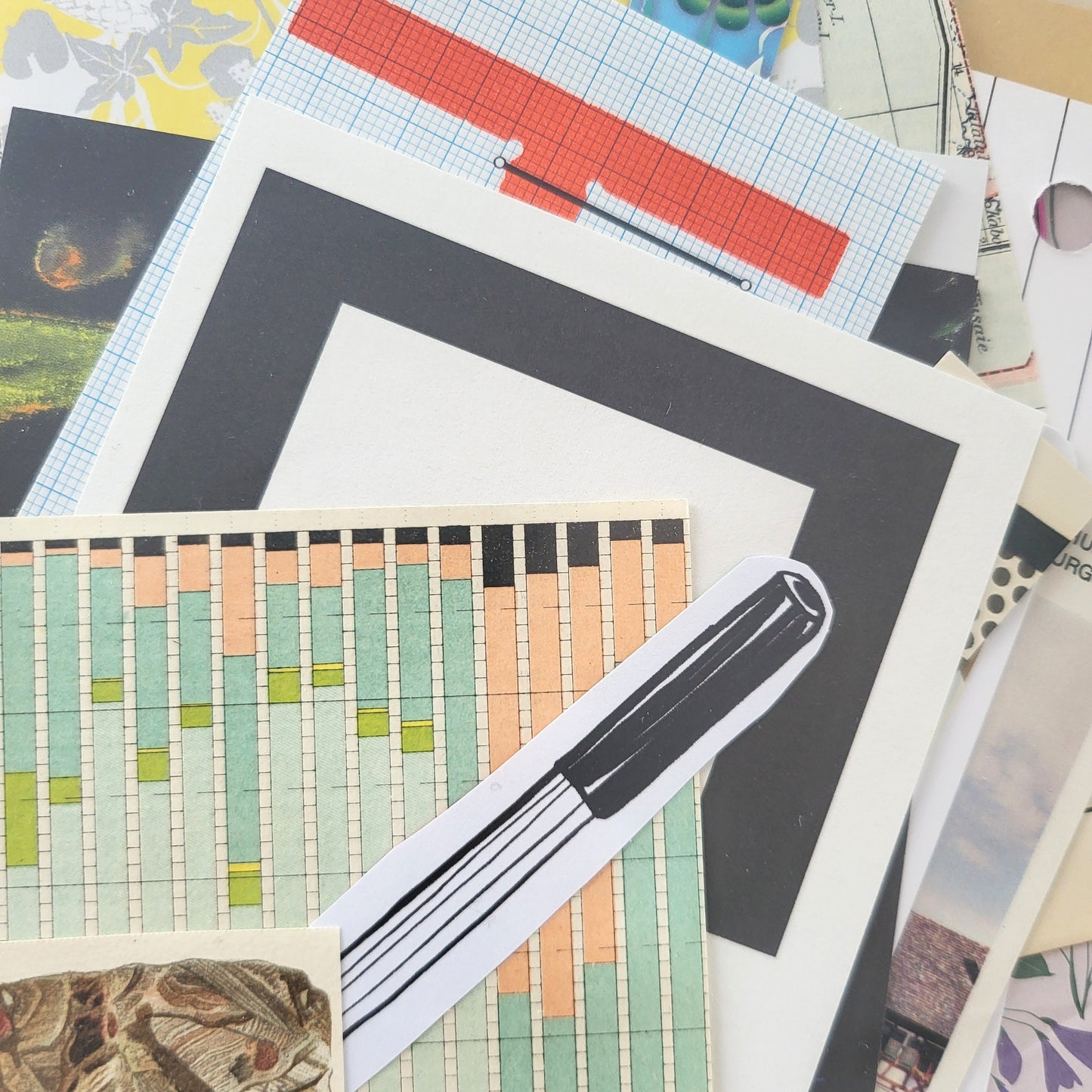 Blissbox.ch Collage Kit Paper Mood Papeterie Schweiz Chur