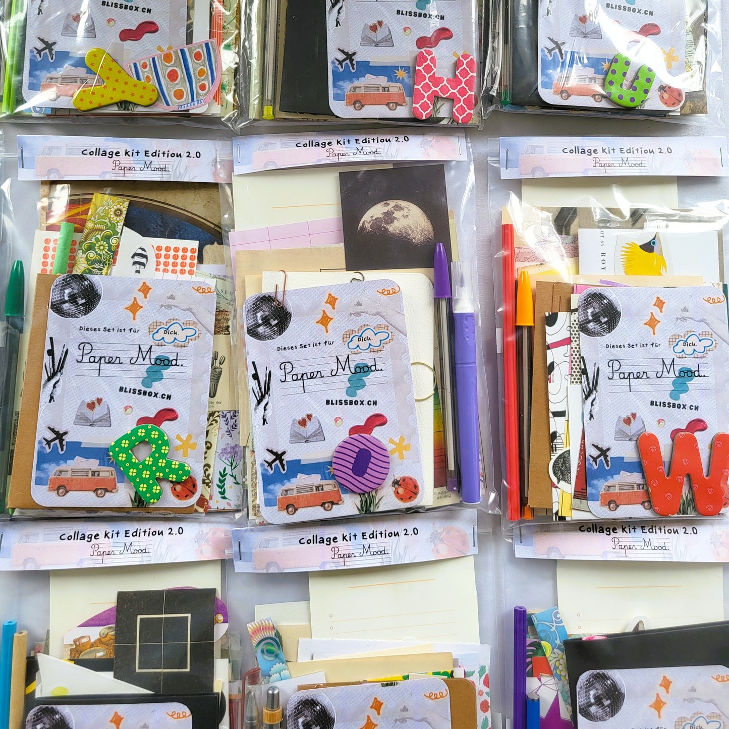 Blissbox.ch Collage Kit Paper Mood Papeterie Schweiz Chur