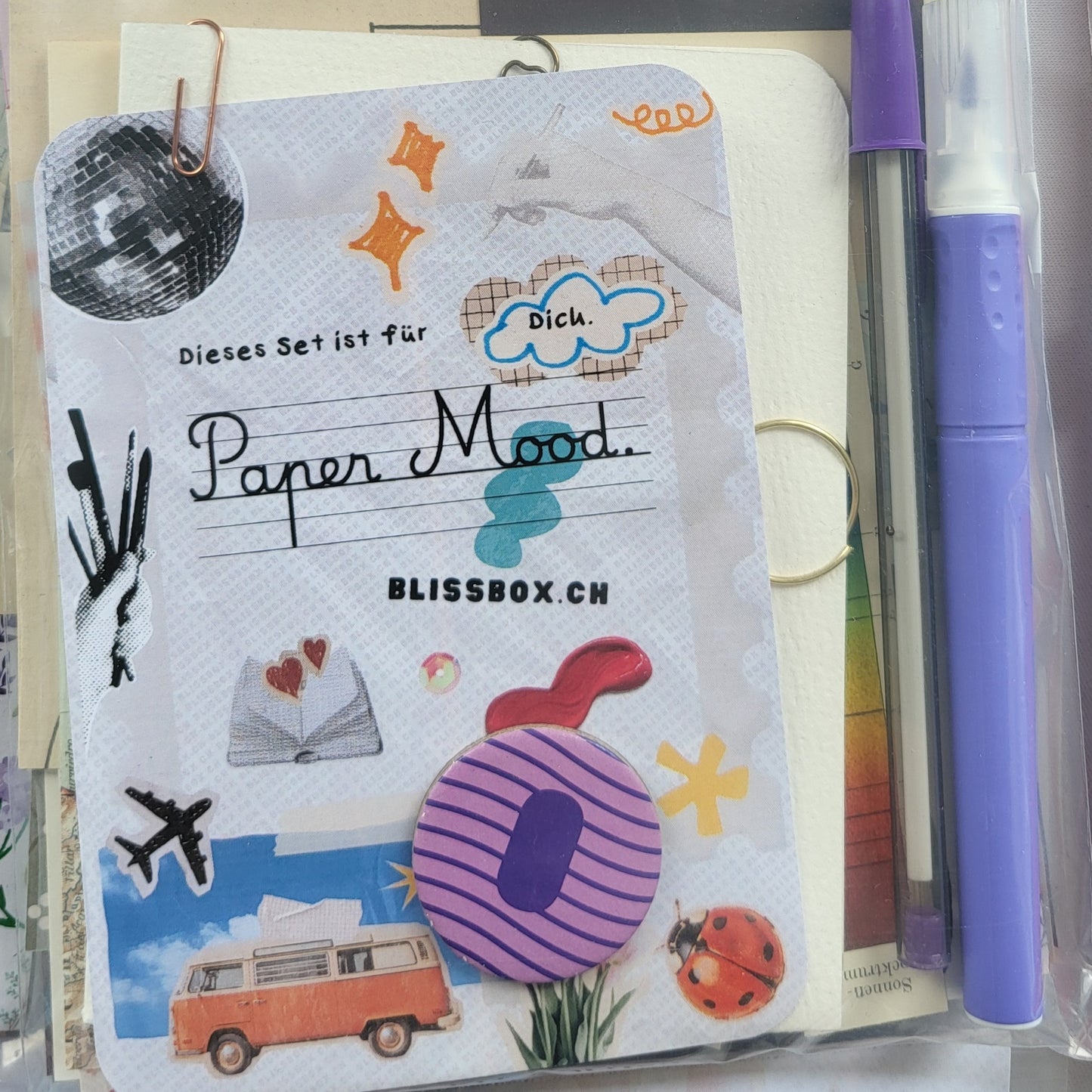Blissbox.ch Collage Kit Paper Mood Papeterie Schweiz Chur