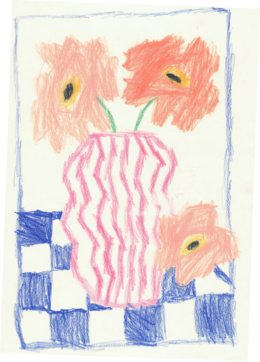 Sticker Blume in Vase – BlissBox.ch Papeterie Schweiz
