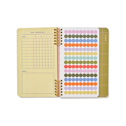 Kikkerland Habit und Goal Tracker  RIngbuch BlissBox.ch Papeterie Schweiz