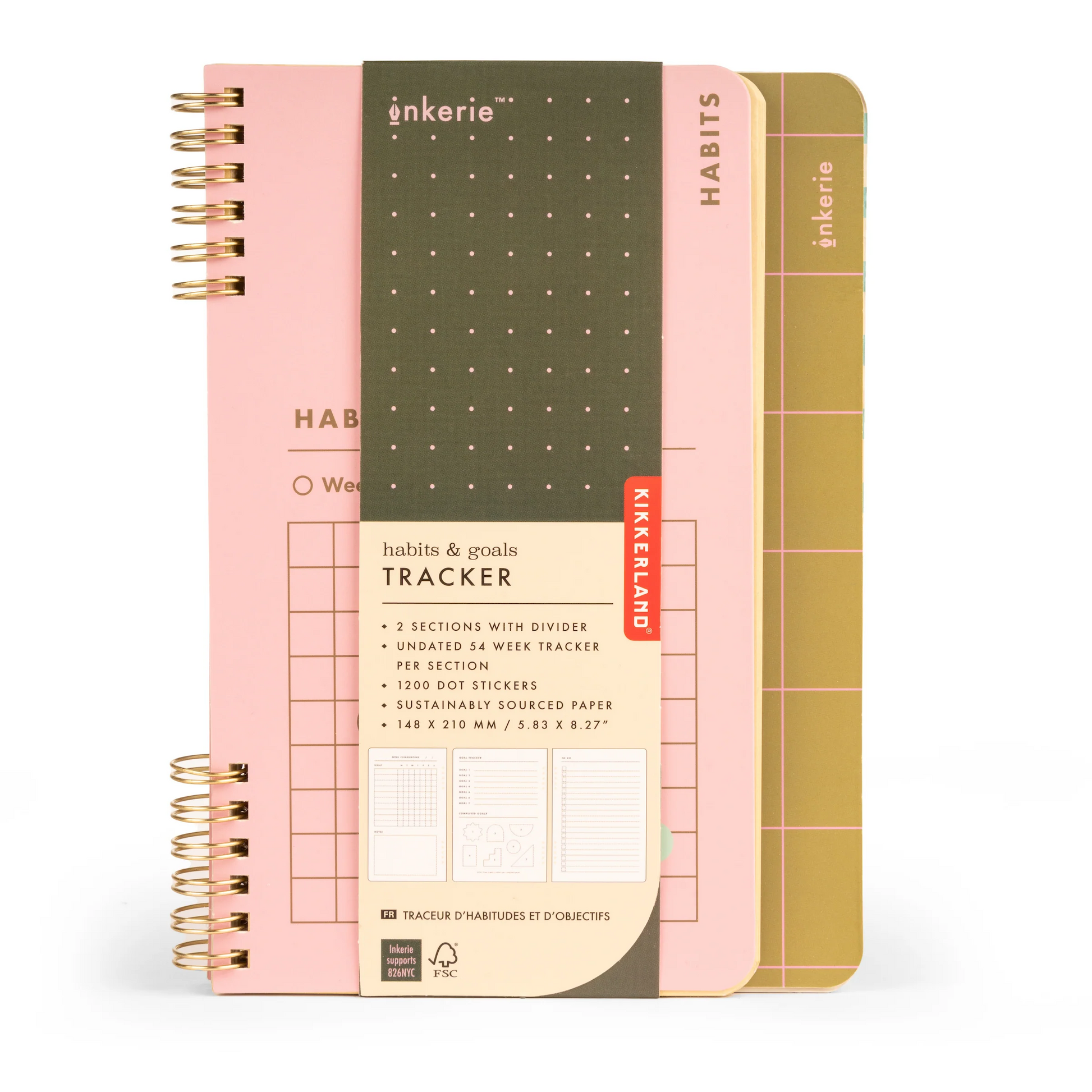 Kikkerland Habit und Goal Tracker  RIngbuch BlissBox.ch Papeterie Schweiz
