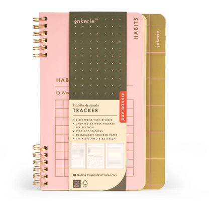 Kikkerland Habit und Goal Tracker  RIngbuch BlissBox.ch Papeterie Schweiz