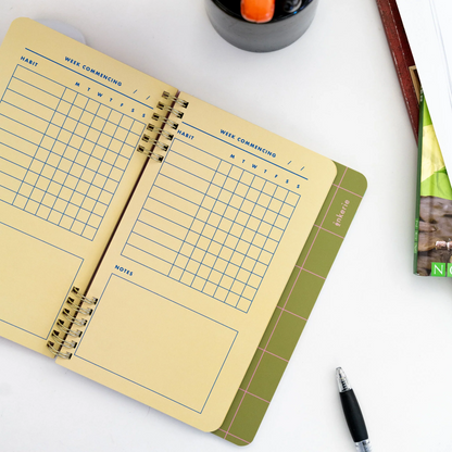 Kikkerland Habit und Goal Tracker  RIngbuch BlissBox.ch Papeterie Schweiz