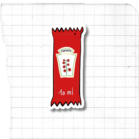 Popette Ketchup Sticker BlissBox.ch Papeterie Schweiz Chur