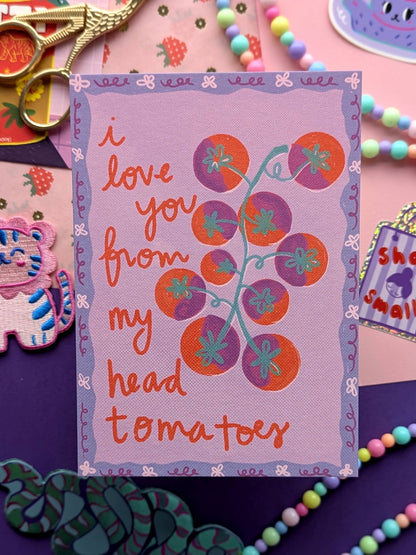 Studio Kumimi Postkarte I love you BlissBox.ch Papeterie Schweiz