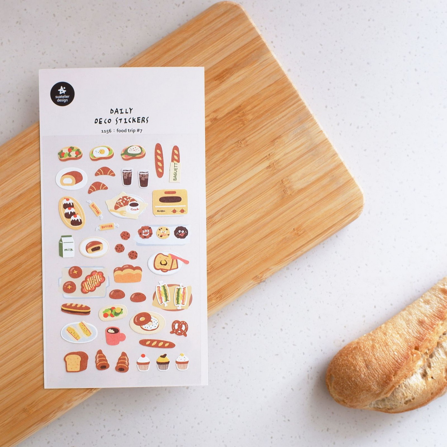 Suatelier Daily Deco Sticker food trip nr 7 Sticker Sheet Papeterie Schweiz BlissBox.ch