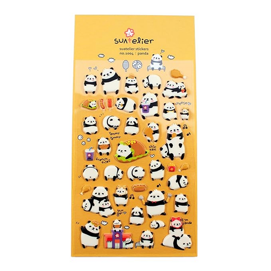Suatelier Daily Deco Sticker panda Sticker Sheet Papeterie Schweiz BlissBox.ch