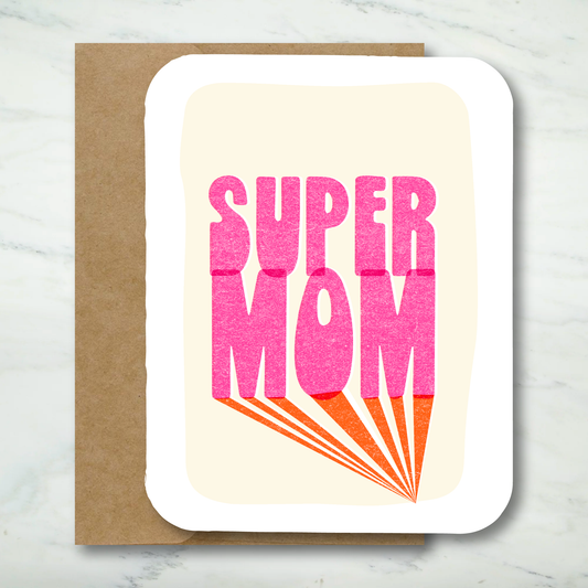Grusskarte "Super Mom"