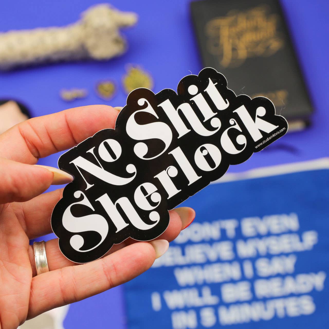 Sticker "No Shit Sherlock"
