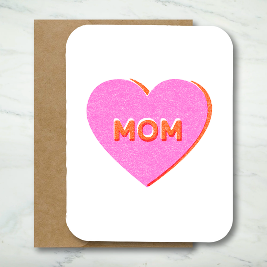 Grusskarte "Mom" Herz