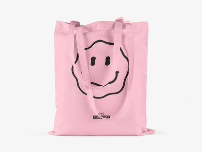 Baumwolltasche Smiley pink BlissBox.ch Accessoires Schweiz 
