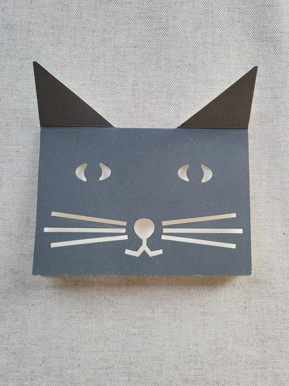 cut&make Katze Grusskarte Papeterie Schweiz Chur BlissBox.ch
