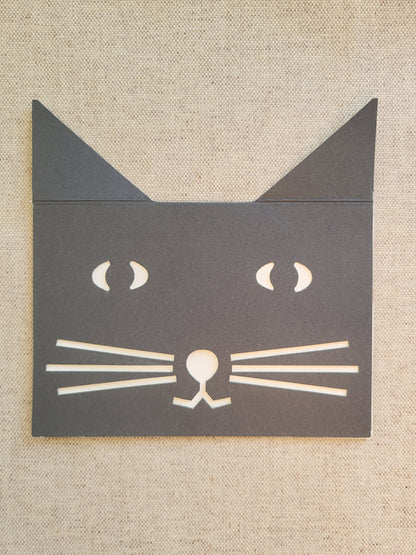 cut&make Katze Grusskarte Papeterie Schweiz Chur BlissBox.ch
