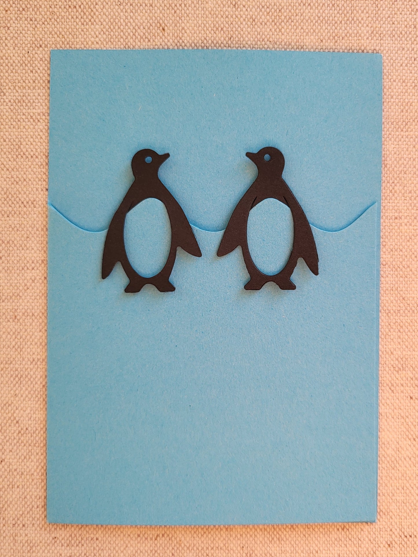cut&make Pinguin Grusskarte Papeterie Schweiz Chur BlissBox.ch