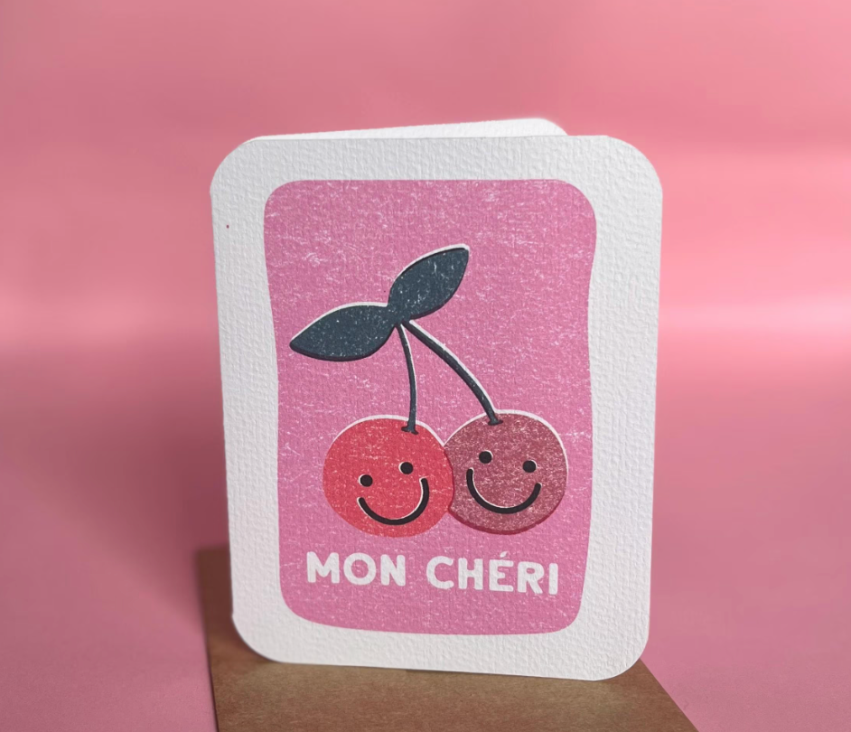 Grusskarte "Mon Chéri"